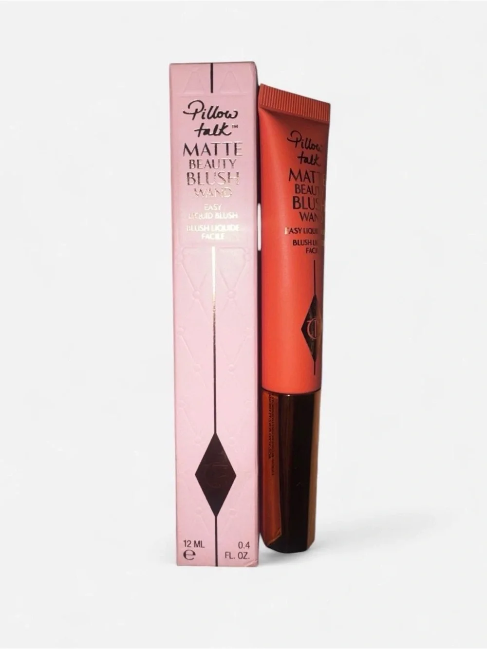 Charlotte Tilbury Pillow Talk Matte Beauty Blush Wand Peach Pop New In Box nwt